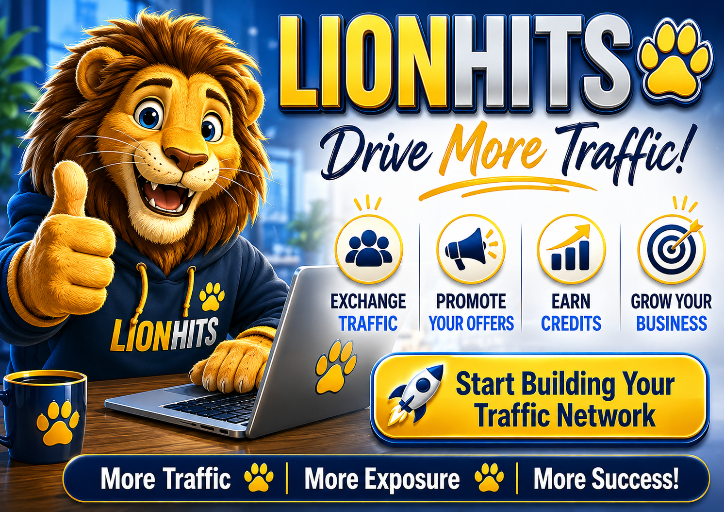 LionHits Manual Traffic Exchange